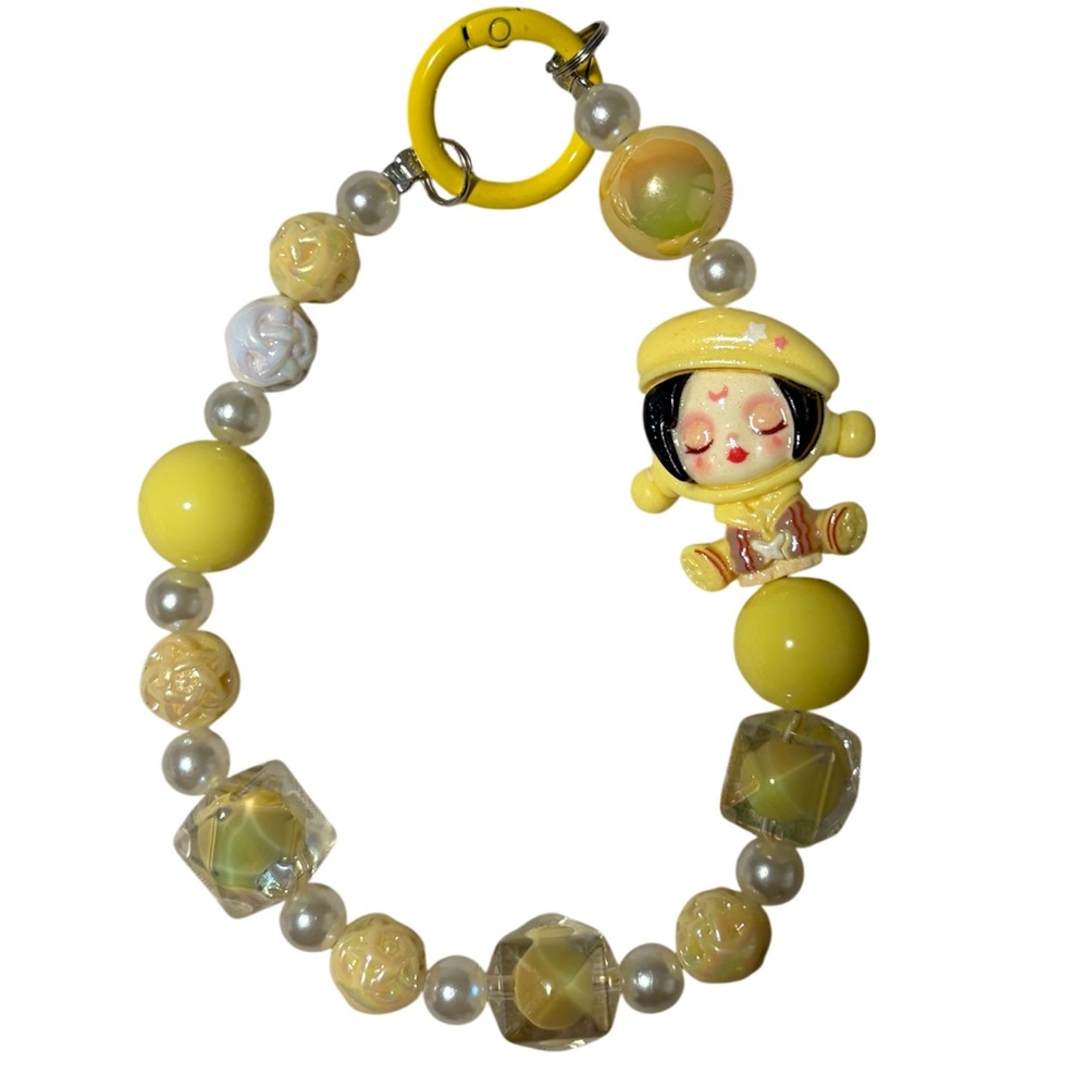 Character Phone and Bag Charm yellow